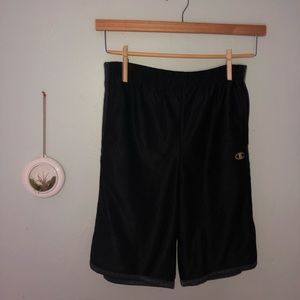 men’s black champion shorts